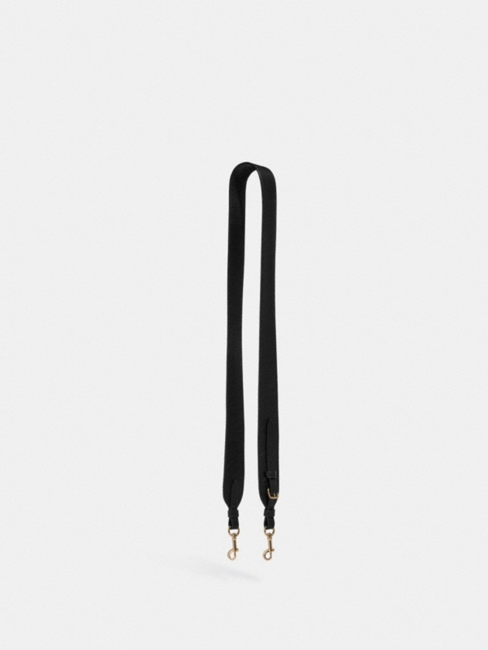 Coach Black Leather Bag Strap with Gold Hardware - Picture 9 of 10